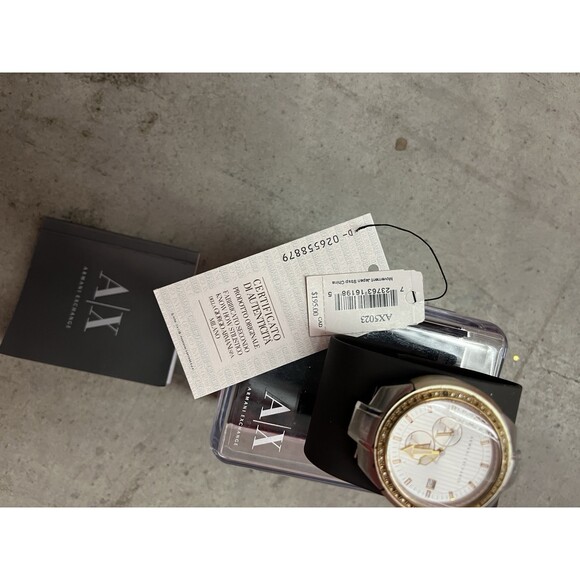 Armani Exchange Women's Analog Silver Dial Watch - AX5023 - Date - Authentic NOS - Picture 2 of 7